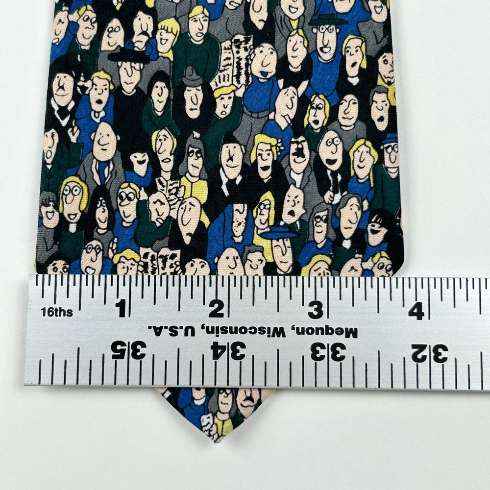 Vintage A. Rogers Air Port Scene Arrivals Departures 100% Polyester Tie Korea - Picture 6 of 7